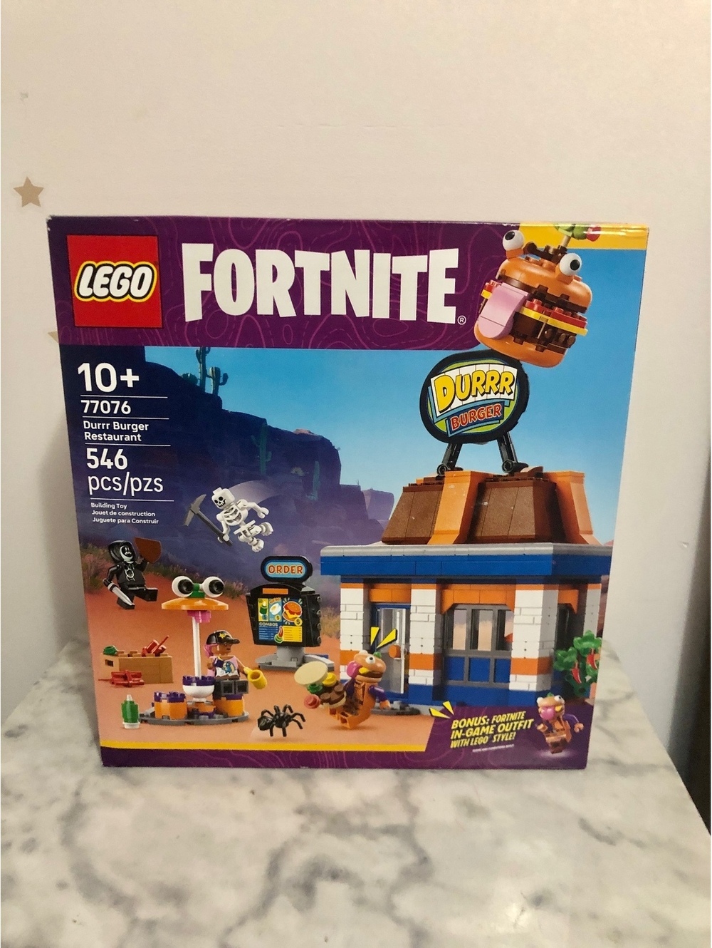 LEGO 77076 Fortnite Durrr Burger Restaurant NEW SEALED 546pcs Beef Boss Skeleton